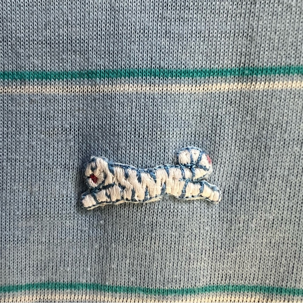 Le Tigre Vintage Very Old Striped Polo Shirt - Picture 3 of 12
